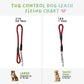 Tug Control Dog Leash - Reflective, Shock Absorber, Comfortable Grip, Sleek Design, Strong Weave Accent, for Small/Medium/Large Dogs/Cats/Pets
