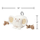 Cute Chunky Elephant Dog Toy: Fun Squeaker & Hemp Rope, Mentally & Physically Stimulates Pets, Cute Block Head with Stuffing & Squeaker, Tough Hemp for Chewing & Fetching, Non-Toxic, Cleans Teeth, Variety of Textures, for Pets