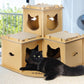cat fortress scratch house