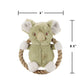 Hula Hemp Rope Koala Dog Toy: Fun Squeaker in Head, Stimulates Pets Mentally & Physically, Tough Hemp Rope for Holding, Fetching, & Tug of War, Non-Toxic, Cleans Teeth, Variety of Textures, for Pets