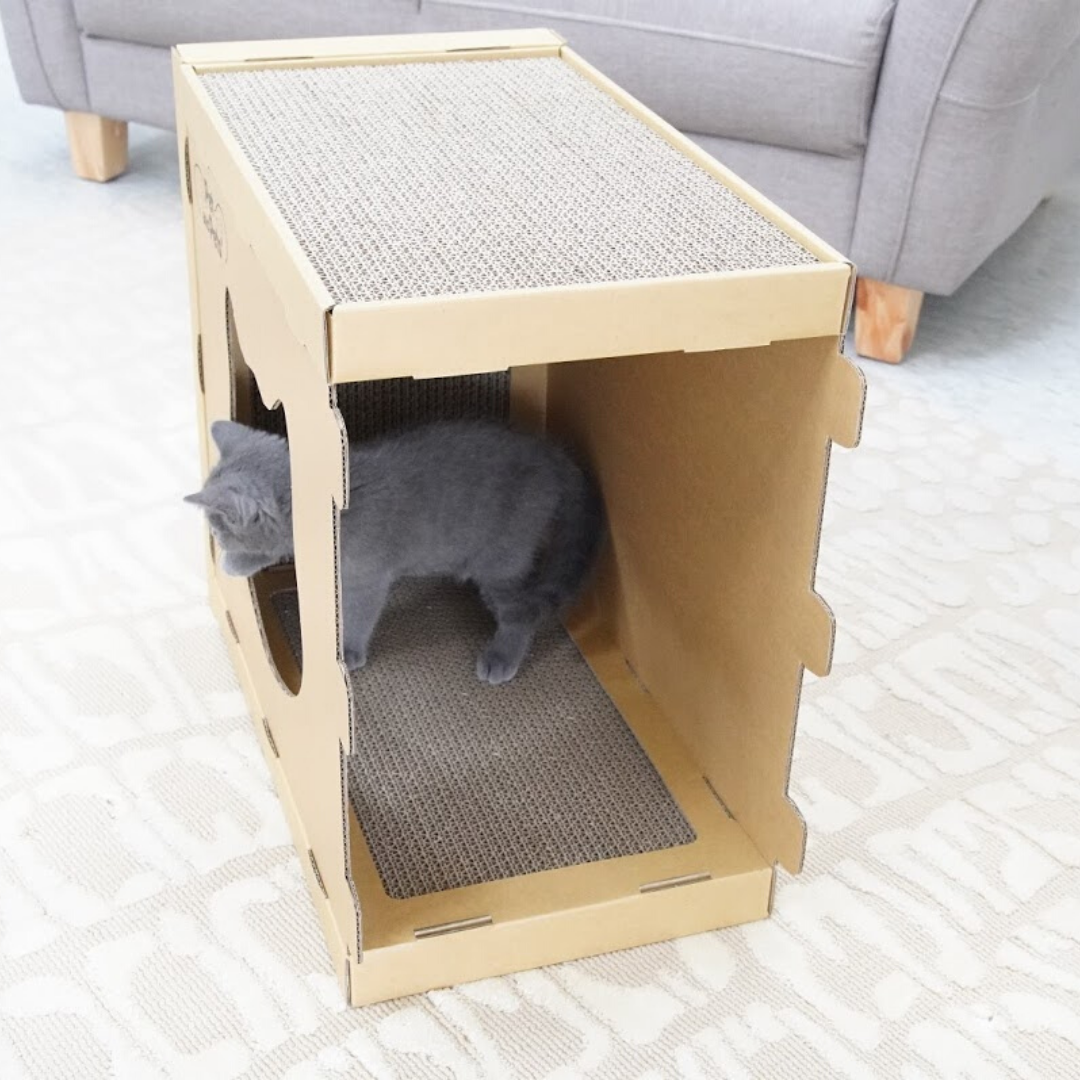 durable cat scratch house