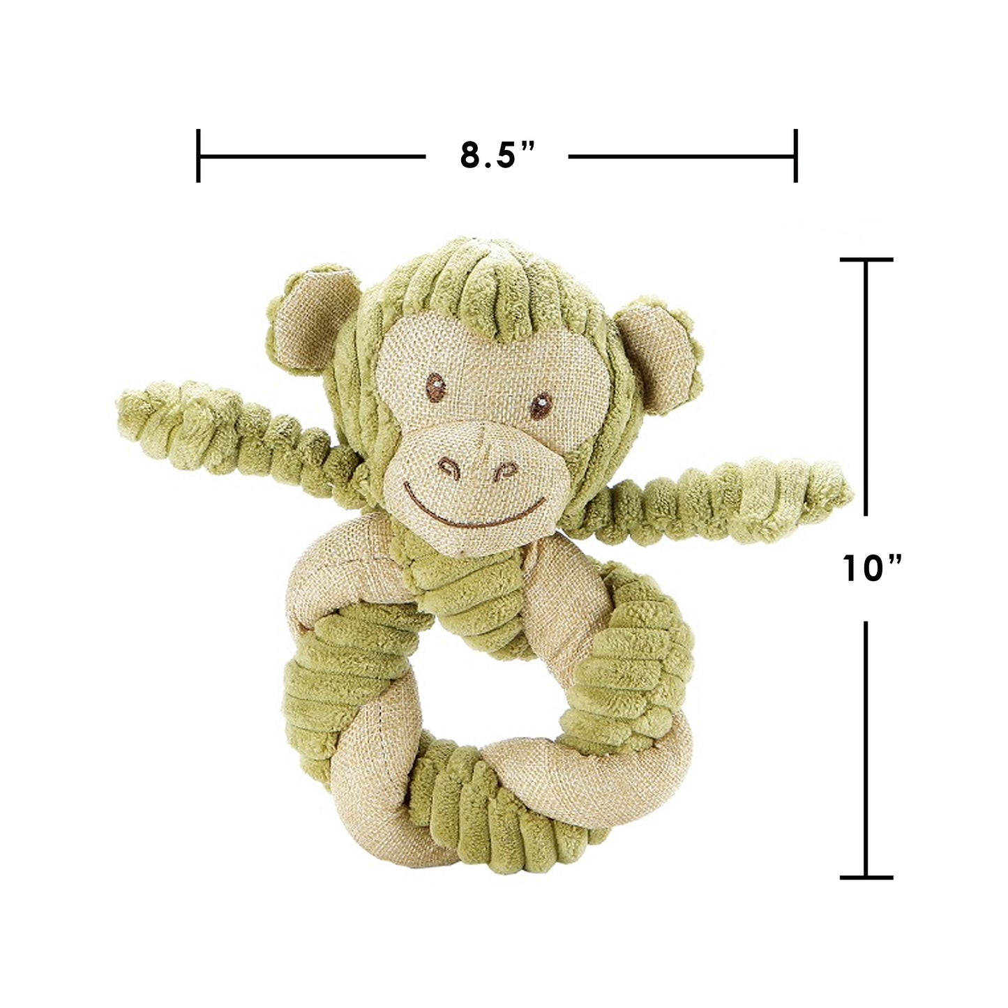 Hemp Monkey Twist Dog Toy