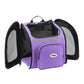 purple backpack pet carrier