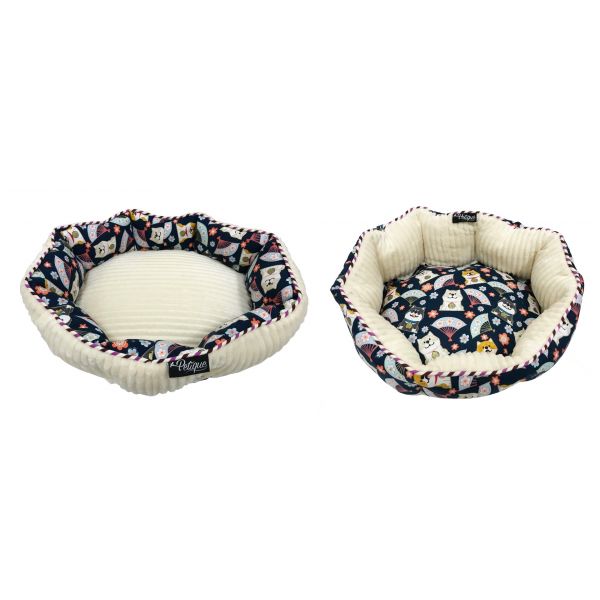 round reversible pet bed 