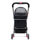 back of swift pet stroller black