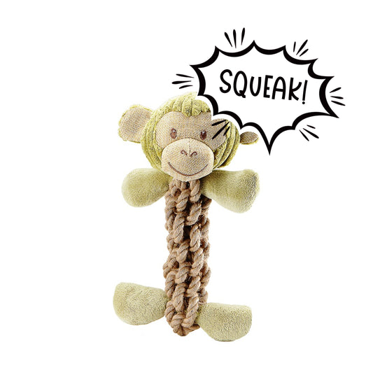 Tough Hemp Monkey Pet Toy