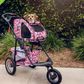 pink camo pet stroller