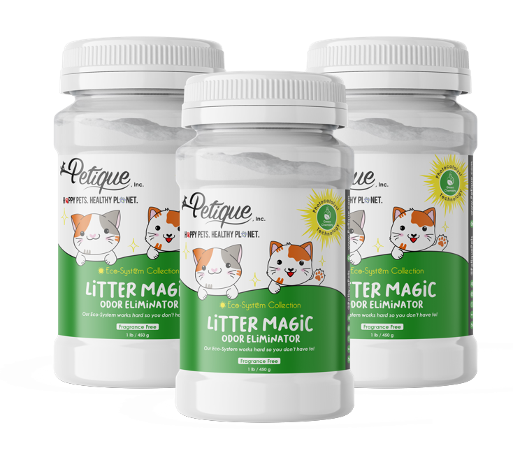 Litter Magic Odor Eliminator: Safe & Non-Toxic Green Chemistry Formula, Extends Litter Life, Kills Strong Odors Fast, for Cats