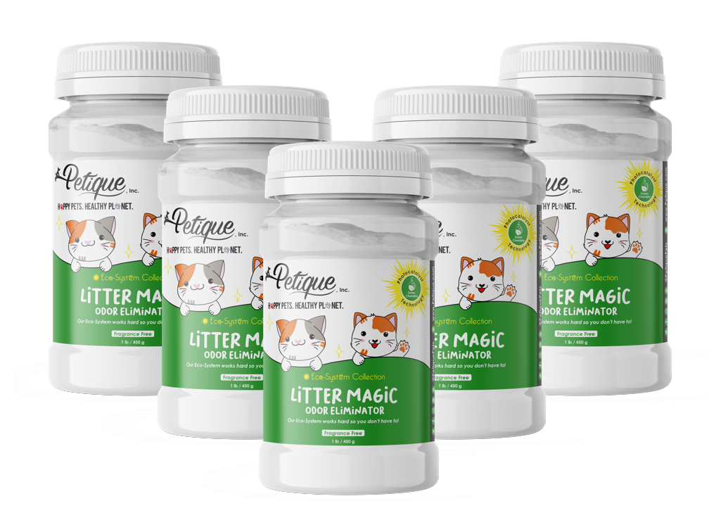 Litter Magic Odor Eliminator: Safe & Non-Toxic Green Chemistry Formula, Extends Litter Life, Kills Strong Odors Fast, for Cats
