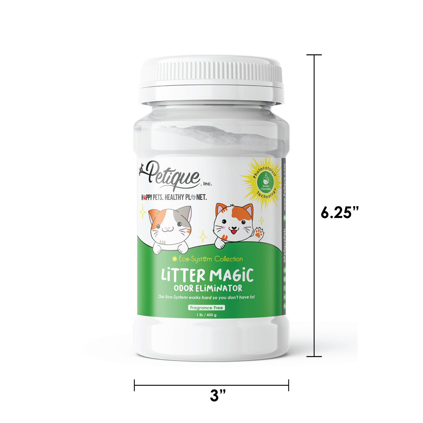 Litter Magic Odor Eliminator: Safe & Non-Toxic Green Chemistry Formula, Extends Litter Life, Kills Strong Odors Fast, for Cats