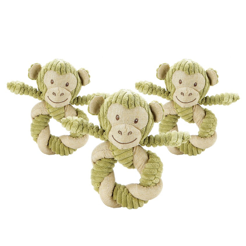 Hemp Monkey Twist Dog Toy