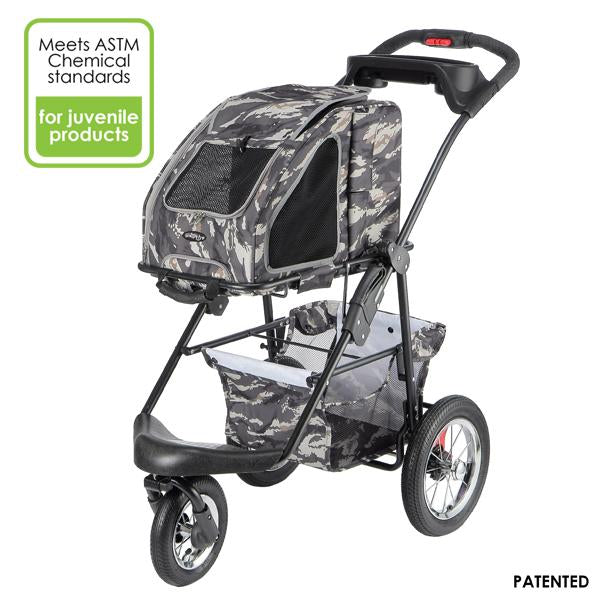 petique army camo pet stroller