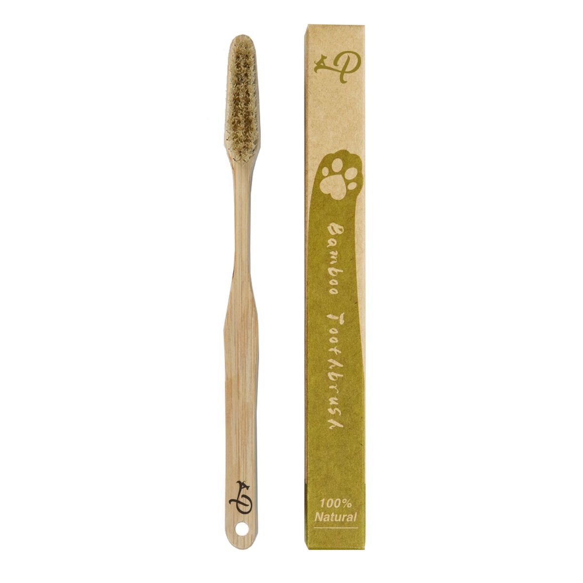 large bamboo toothbrush for dog