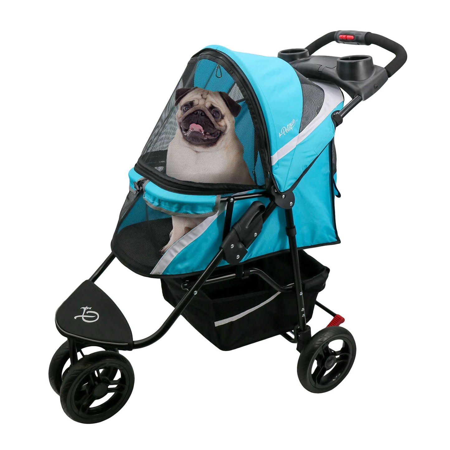 light blue venus revolutionary pet stroller